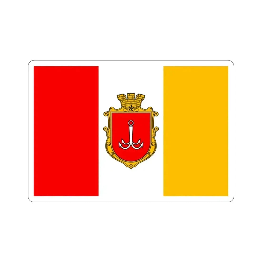 Flag of Odessa Ukraine STICKER Vinyl Die-Cut Decal - The Sticker Space