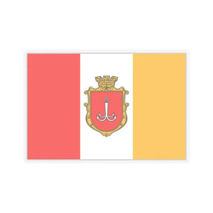 Flag of Odessa Ukraine - STICKER Vinyl Kiss-Cut Decal 2 Inch Transparent - The Sticker Space