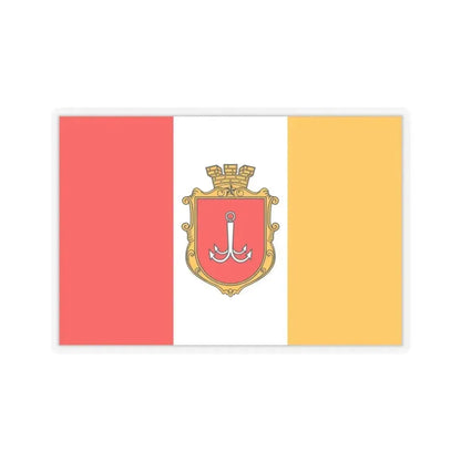 Flag of Odessa Ukraine - STICKER Vinyl Kiss-Cut Decal 3 Inch Transparent - The Sticker Space