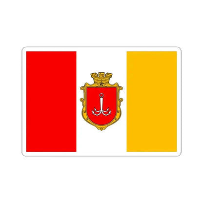 Flag of Odessa Ukraine - STICKER Vinyl Kiss-Cut Decal 3 Inch White - The Sticker Space
