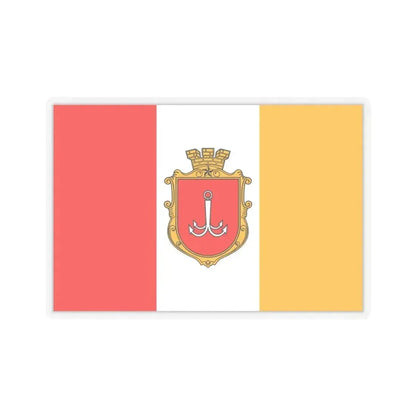 Flag of Odessa Ukraine - STICKER Vinyl Kiss-Cut Decal 6 Inch Transparent - The Sticker Space