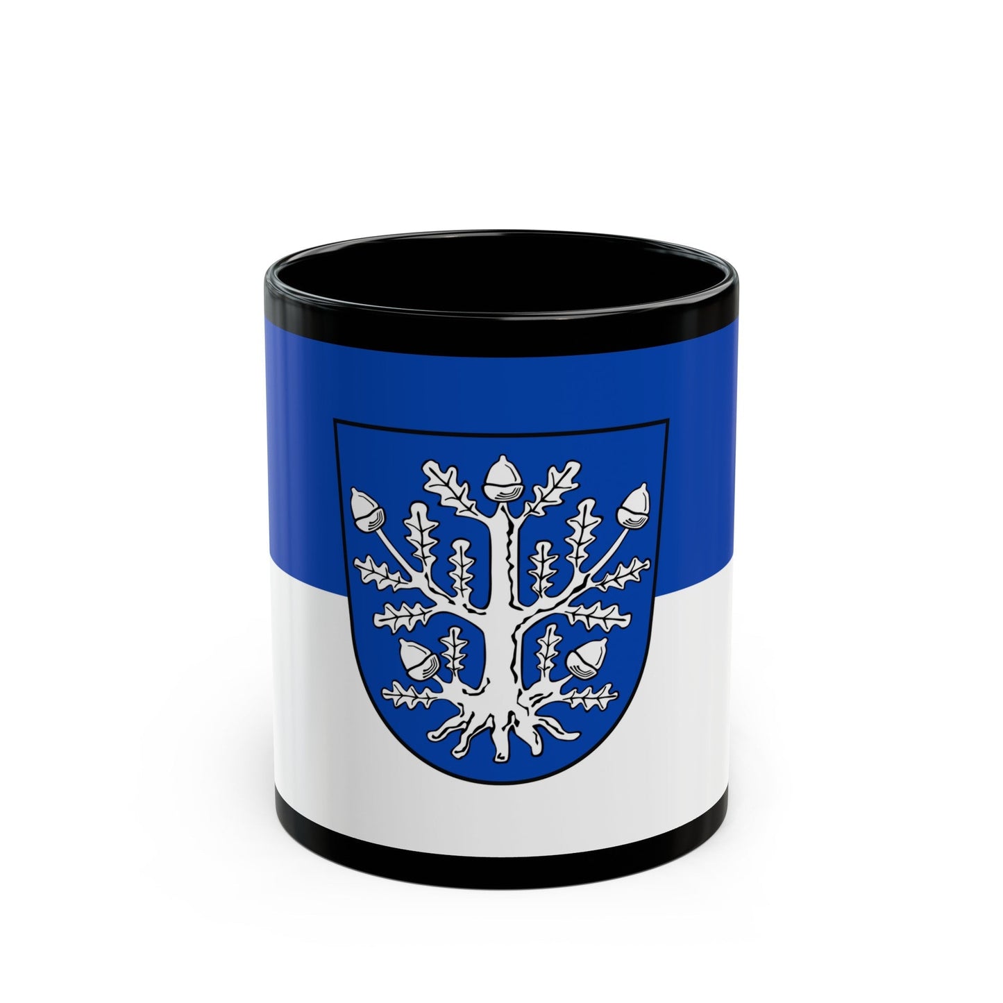 Flag of Offenbach am Main Germany - Black Coffee Mug-11oz-The Sticker Space