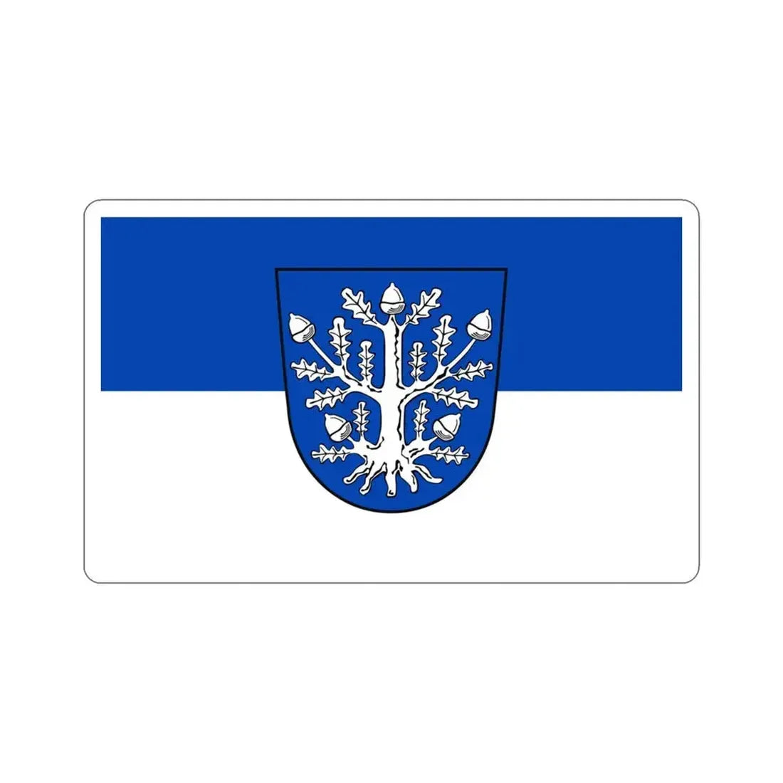Flag of Offenbach am Main Germany STICKER Vinyl Die-Cut Decal 3 Inch - The Sticker Space