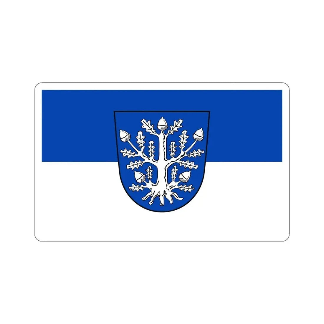 Flag of Offenbach am Main Germany STICKER Vinyl Die-Cut Decal 4 Inch - The Sticker Space