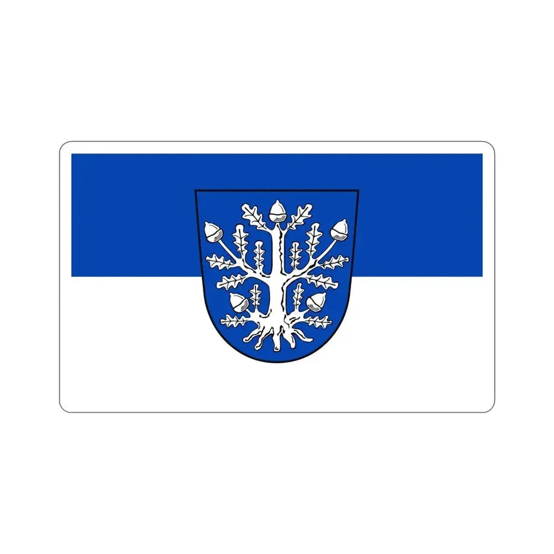 Flag of Offenbach am Main Germany STICKER Vinyl Die-Cut Decal 5 Inch - The Sticker Space