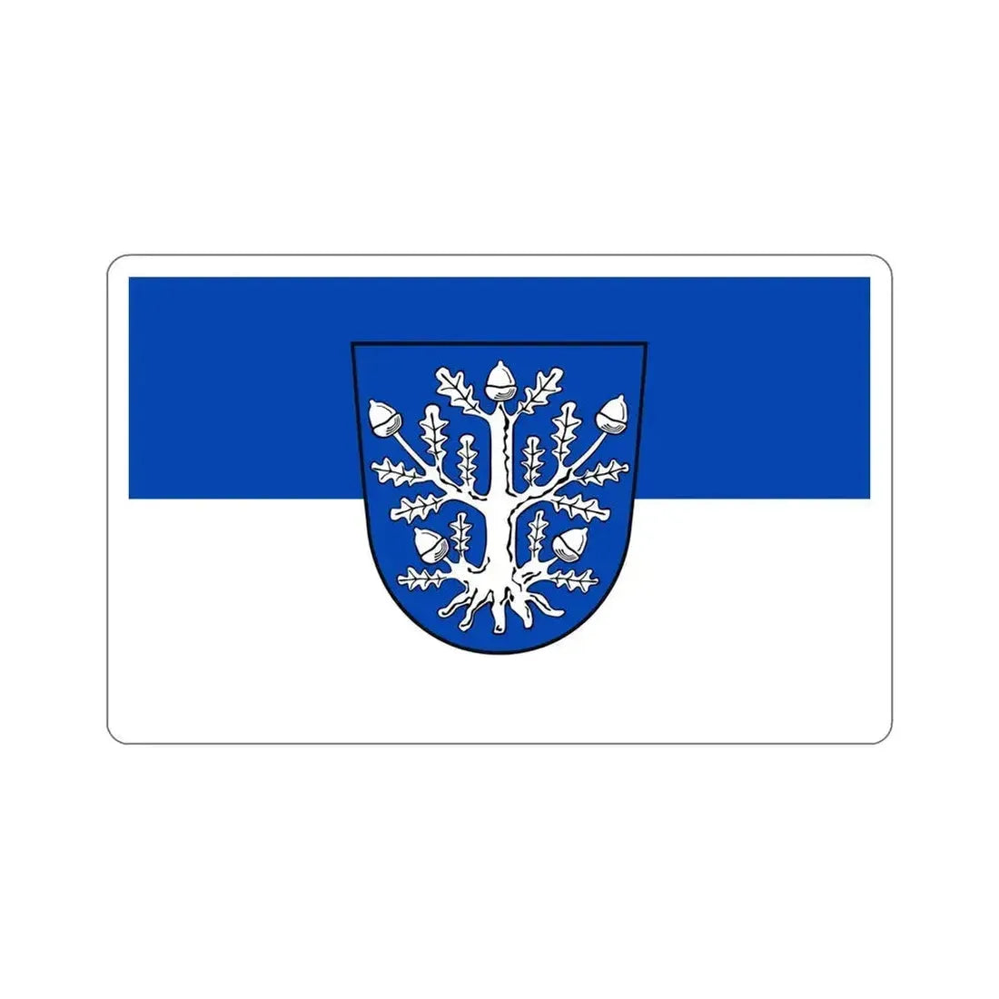 Flag of Offenbach am Main Germany STICKER Vinyl Die-Cut Decal 6 Inch - The Sticker Space