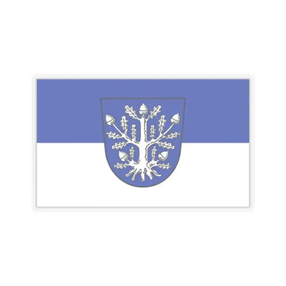 Flag of Offenbach am Main Germany - STICKER Vinyl Kiss-Cut Decal 2 Inch Transparent - The Sticker Space