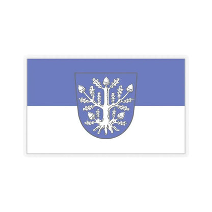 Flag of Offenbach am Main Germany - STICKER Vinyl Kiss-Cut Decal 3 Inch Transparent - The Sticker Space