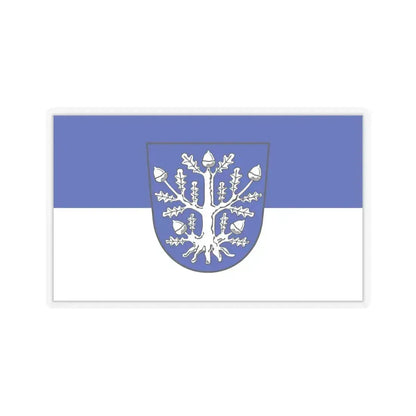 Flag of Offenbach am Main Germany - STICKER Vinyl Kiss-Cut Decal 6 Inch Transparent - The Sticker Space
