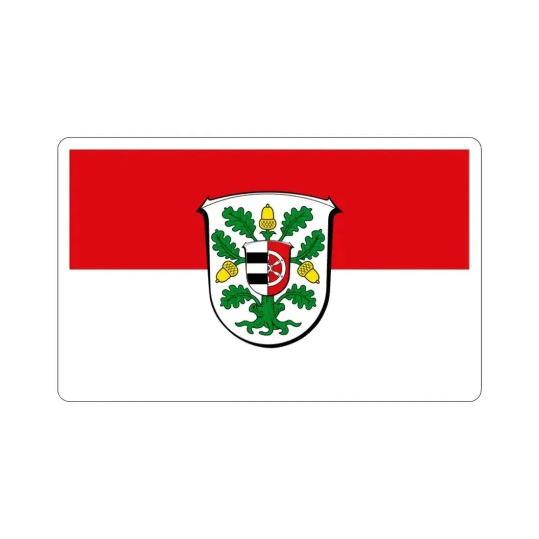 Flag of Offenbach Germany STICKER Vinyl Die-Cut Decal 2 Inch - The Sticker Space