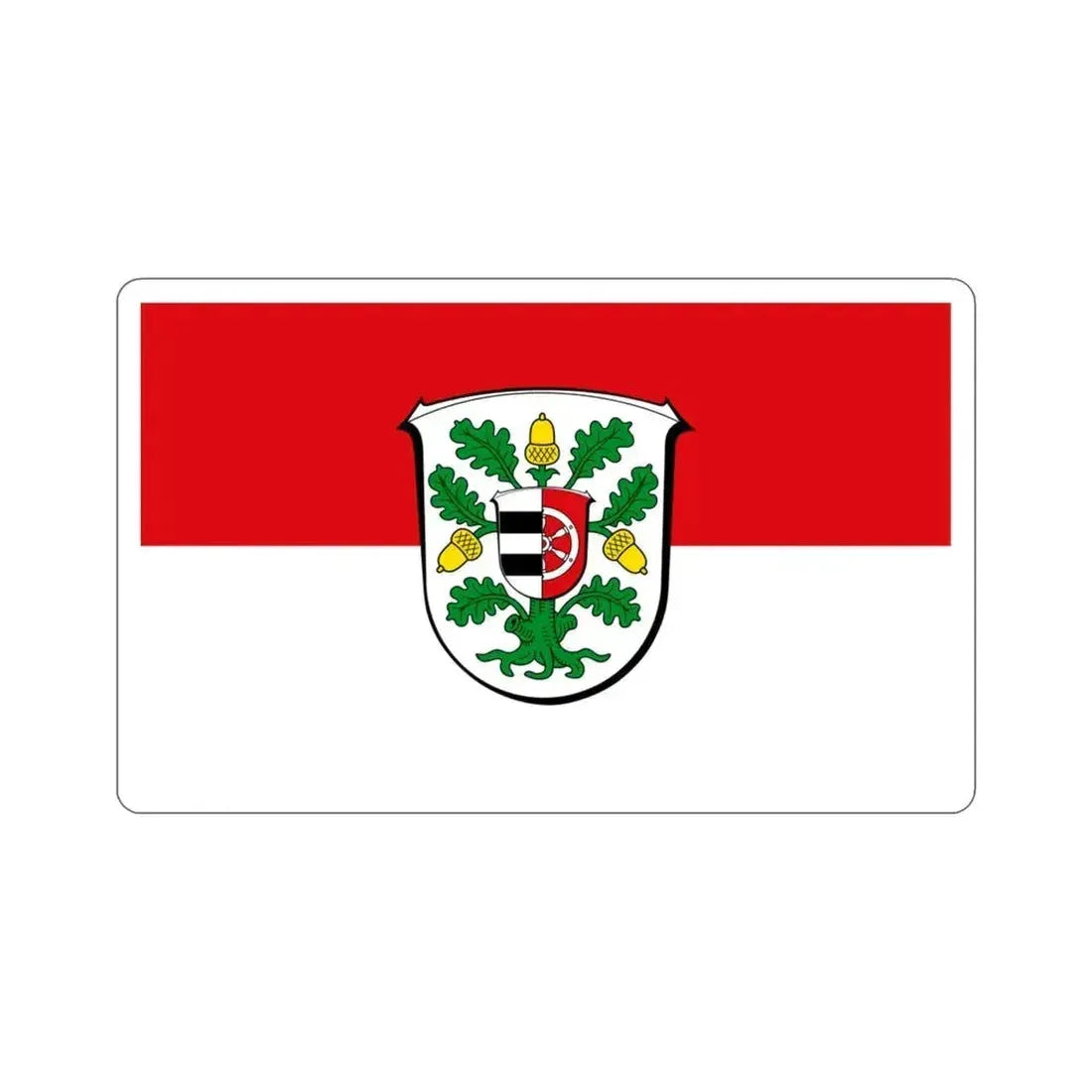 Flag of Offenbach Germany STICKER Vinyl Die-Cut Decal 3 Inch - The Sticker Space