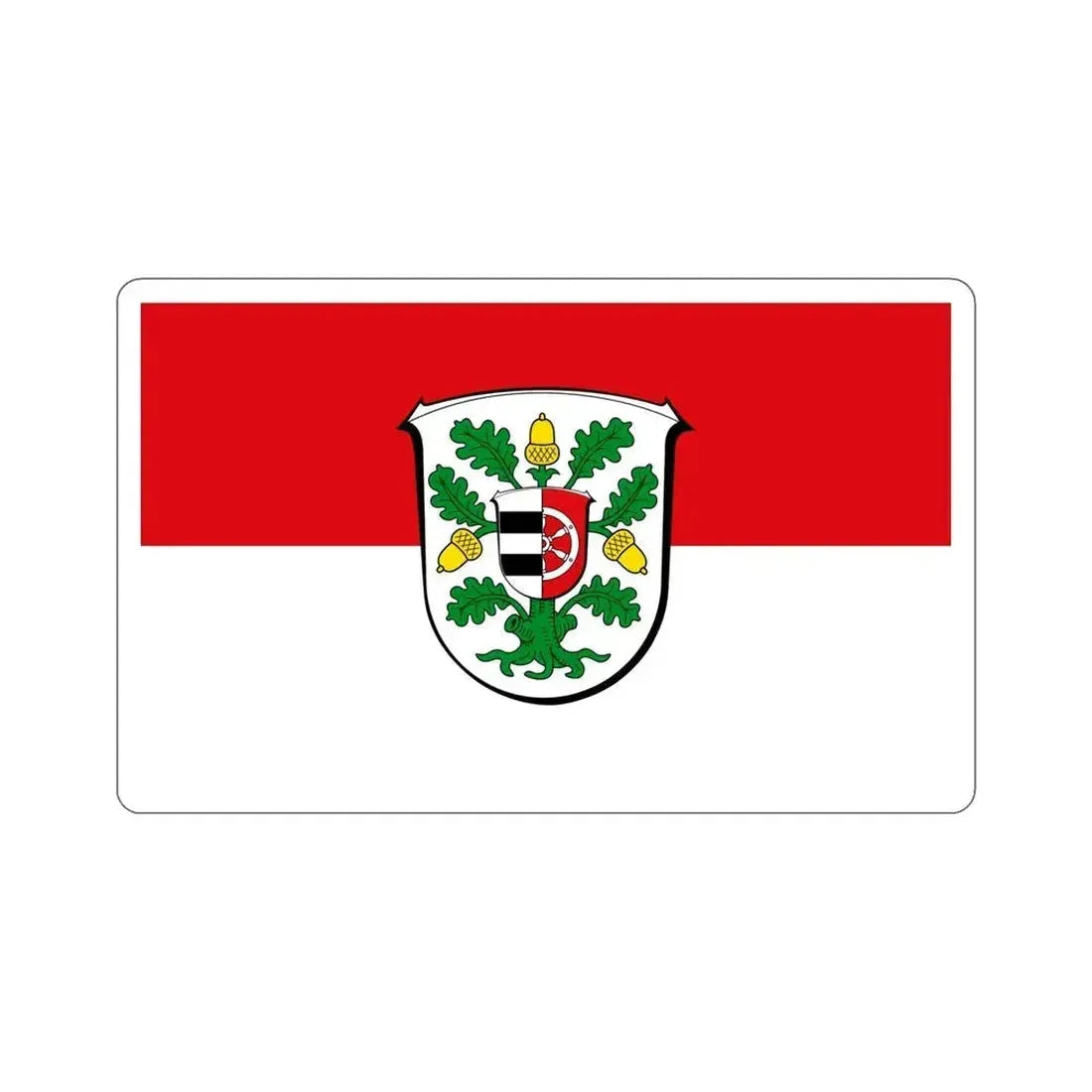 Flag of Offenbach Germany STICKER Vinyl Die-Cut Decal 5 Inch - The Sticker Space
