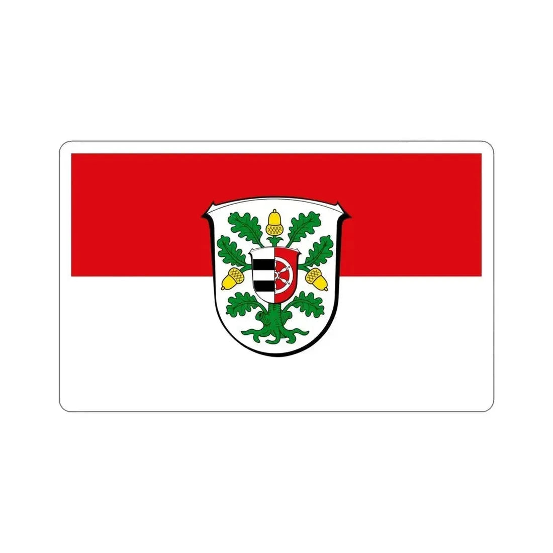Flag of Offenbach Germany STICKER Vinyl Die-Cut Decal - The Sticker Space