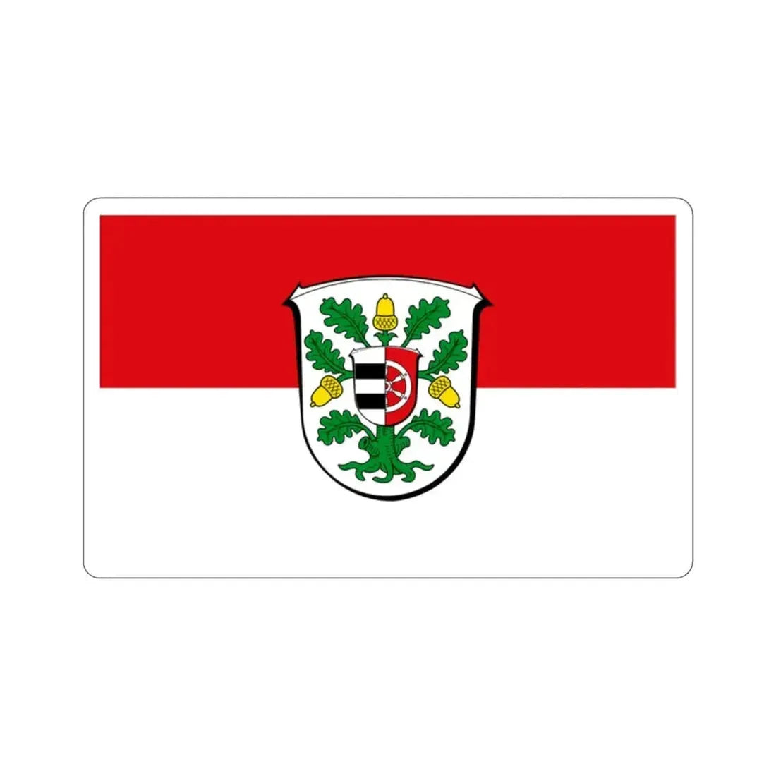 Flag of Offenbach Germany STICKER Vinyl Die-Cut Decal - The Sticker Space