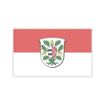 Flag of Offenbach Germany - STICKER Vinyl Kiss-Cut Decal 2 Inch Transparent - The Sticker Space