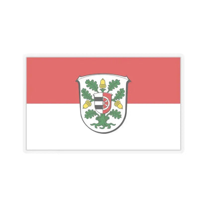 Flag of Offenbach Germany - STICKER Vinyl Kiss-Cut Decal 3 Inch Transparent - The Sticker Space