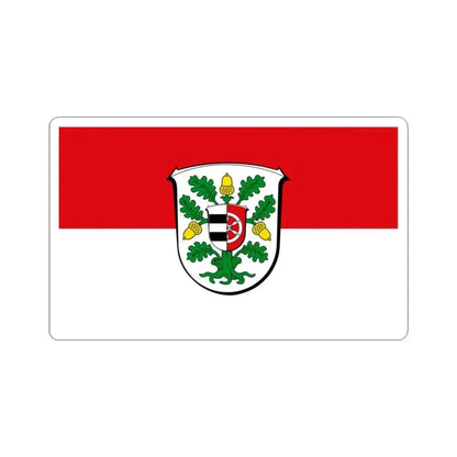 Flag of Offenbach Germany - STICKER Vinyl Kiss-Cut Decal 3 Inch White - The Sticker Space