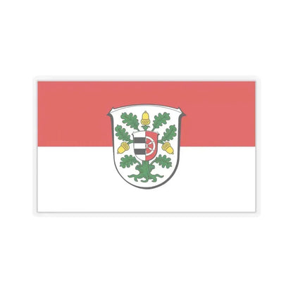 Flag of Offenbach Germany - STICKER Vinyl Kiss-Cut Decal 6 Inch Transparent - The Sticker Space
