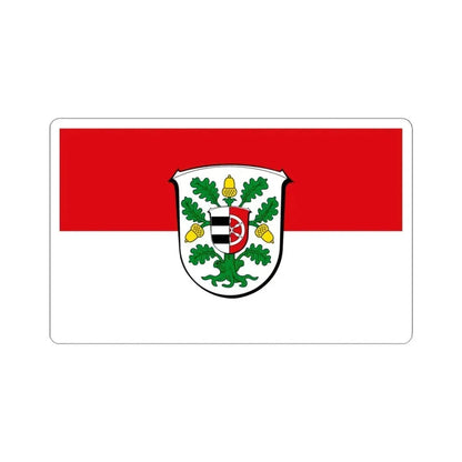 Flag of Offenbach Germany - STICKER Vinyl Kiss-Cut Decal 6 Inch White - The Sticker Space