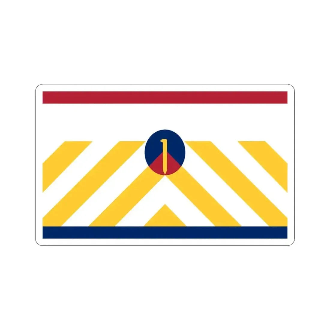 Flag of Ogden Utah 2000-2023 (United States) STICKER Vinyl Kiss-Cut Decal 3 Inch White - The Sticker Space