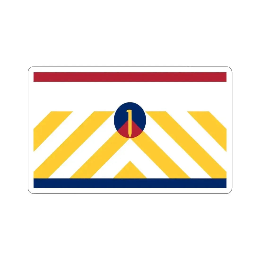 Flag of Ogden Utah 2000-2023 (United States) STICKER Vinyl Kiss-Cut Decal 4 Inch White - The Sticker Space