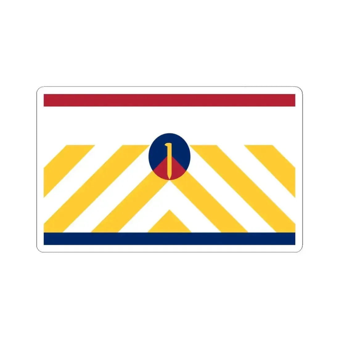 Flag of Ogden Utah 2000-2023 (United States) STICKER Vinyl Kiss-Cut Decal 6 Inch White - The Sticker Space