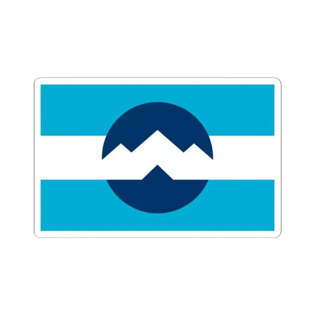 Flag of Ogden Utah (United States) STICKER Vinyl Kiss-Cut Decal 2 Inch White - The Sticker Space