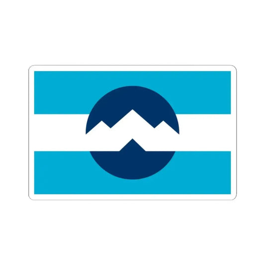 Flag of Ogden Utah (United States) STICKER Vinyl Kiss-Cut Decal 2 Inch White - The Sticker Space