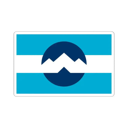 Flag of Ogden Utah (United States) STICKER Vinyl Kiss-Cut Decal 3 Inch White - The Sticker Space