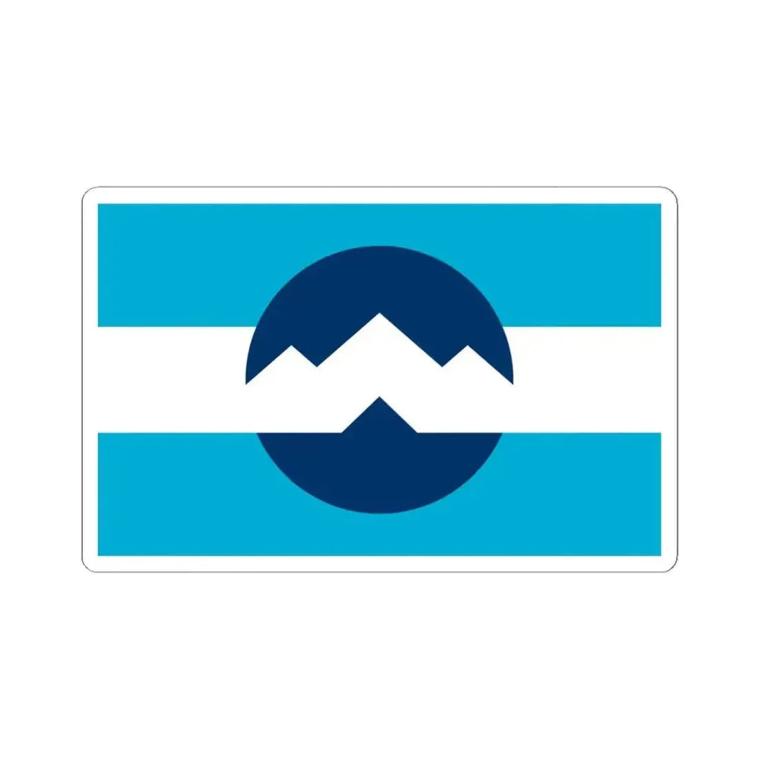 Flag of Ogden Utah (United States) STICKER Vinyl Kiss-Cut Decal 4 Inch White - The Sticker Space