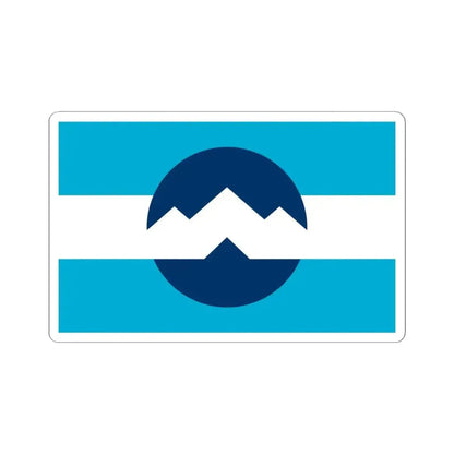 Flag of Ogden Utah (United States) STICKER Vinyl Kiss-Cut Decal 4 Inch White - The Sticker Space