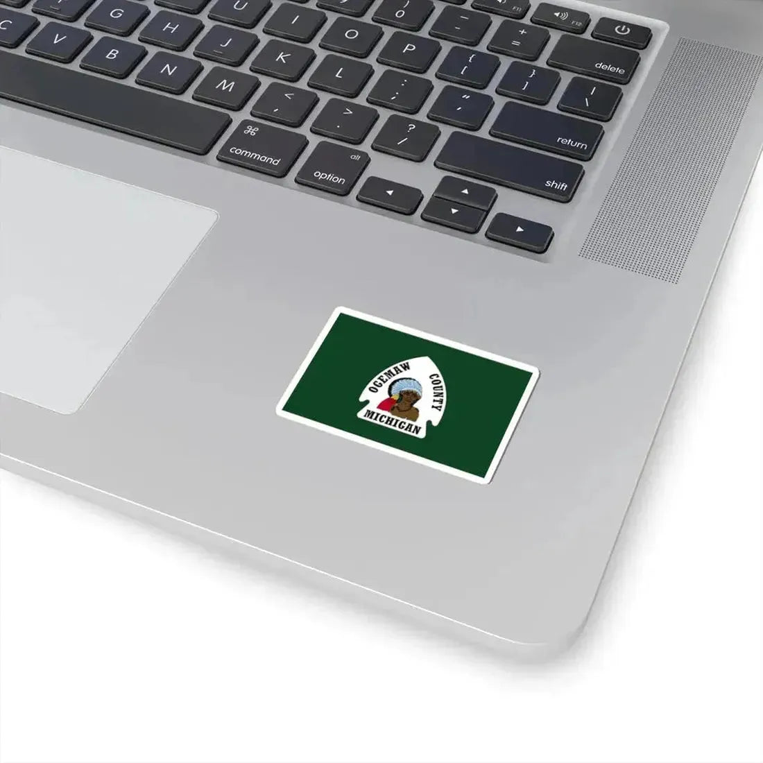 Flag of Ogemaw County Michigan (United States) STICKER Vinyl Kiss-Cut Decal - The Sticker Space