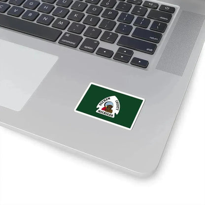 Flag of Ogemaw County Michigan (United States) STICKER Vinyl Kiss-Cut Decal - The Sticker Space