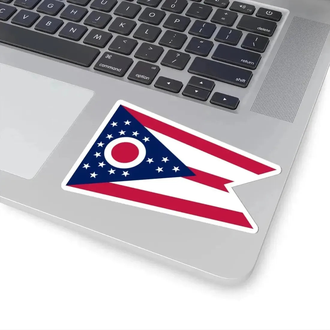 Flag of Ohio 3-2 (United States) STICKER Vinyl Kiss-Cut Decal - The Sticker Space