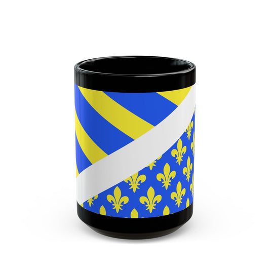 Flag of Oise France 2 - Black Coffee Mug-15oz-The Sticker Space