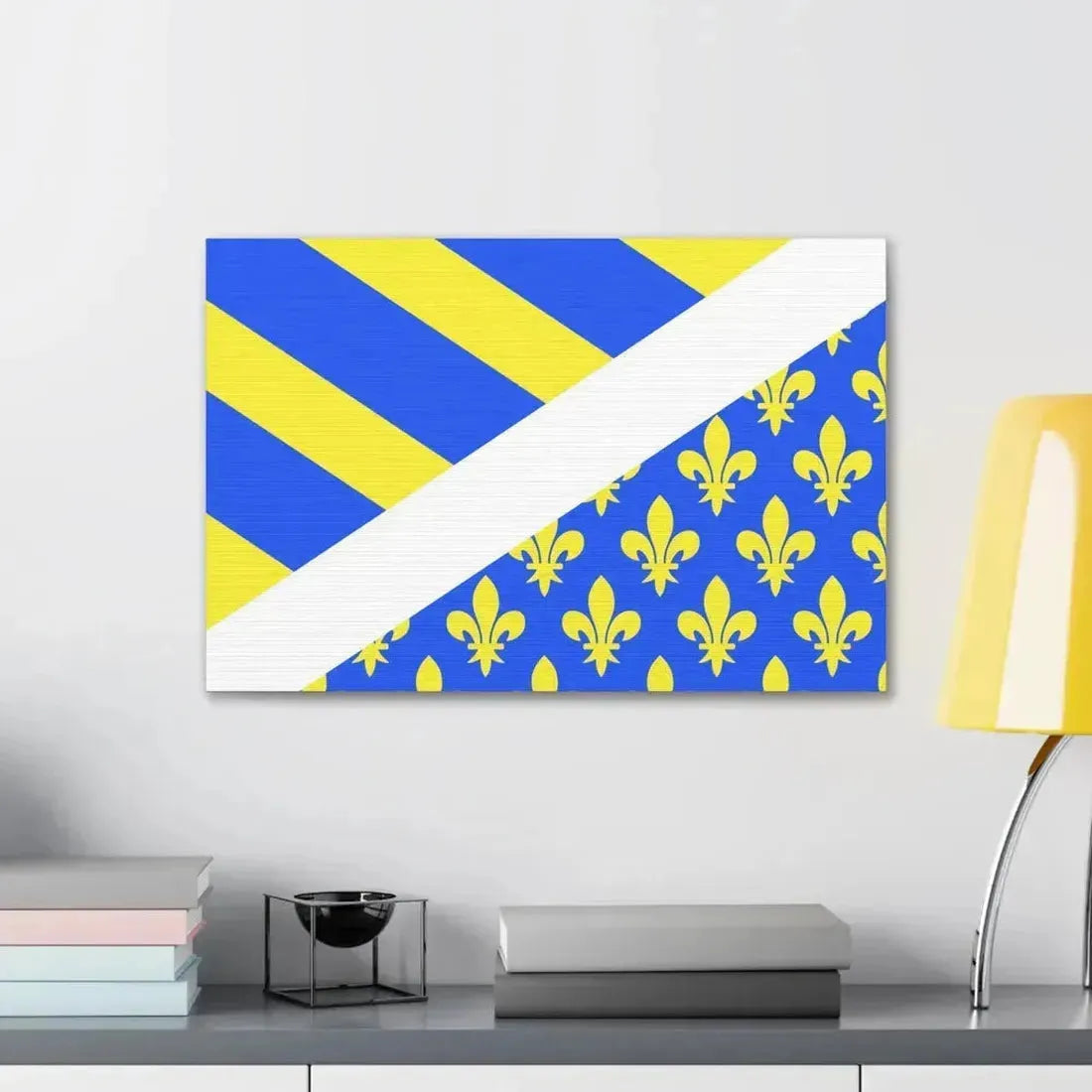 Flag of Oise France 2 - Canvas Wall Art - The Sticker Space