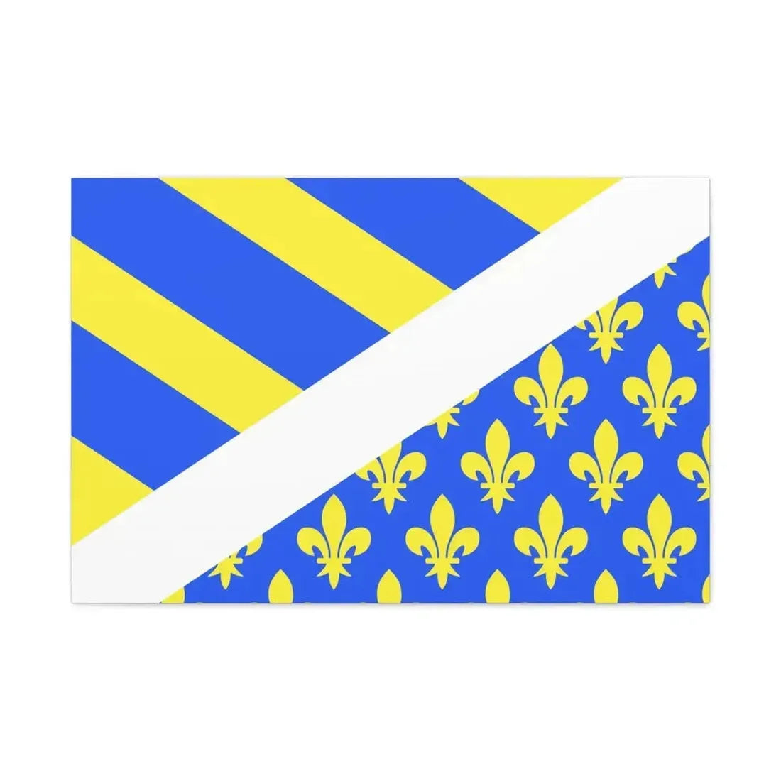 Flag of Oise France 2 - Canvas Wall Art - The Sticker Space