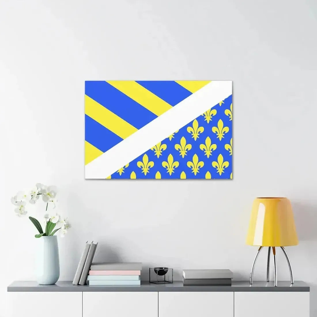 Flag of Oise France 2 - Canvas Wall Art - The Sticker Space