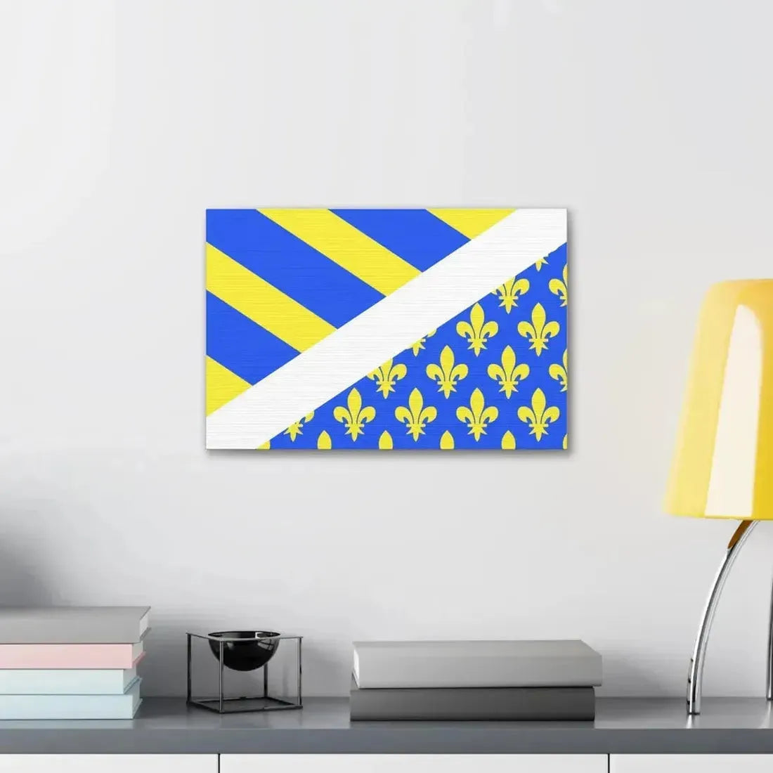 Flag of Oise France 2 - Canvas Wall Art - The Sticker Space