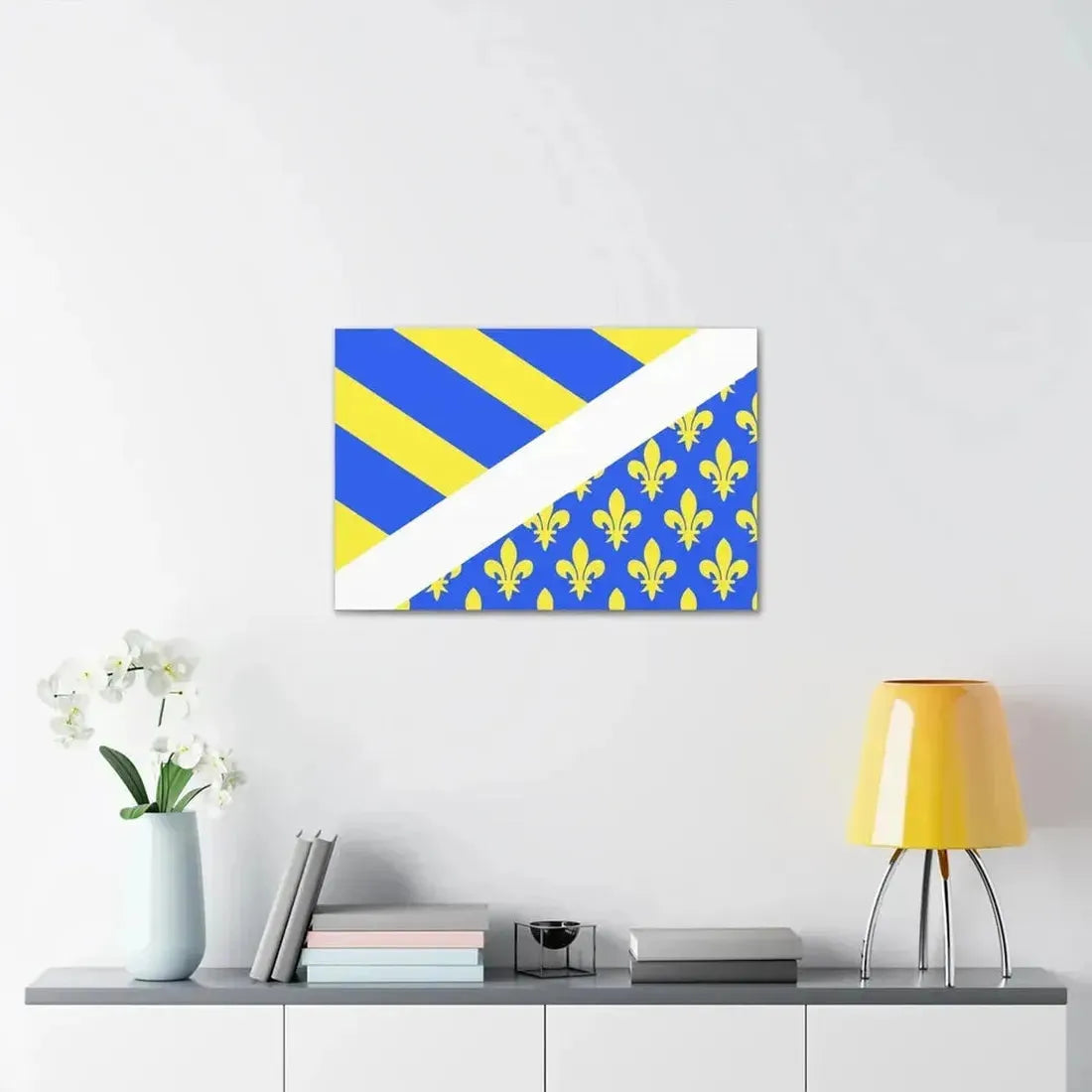 Flag of Oise France 2 - Canvas Wall Art - The Sticker Space