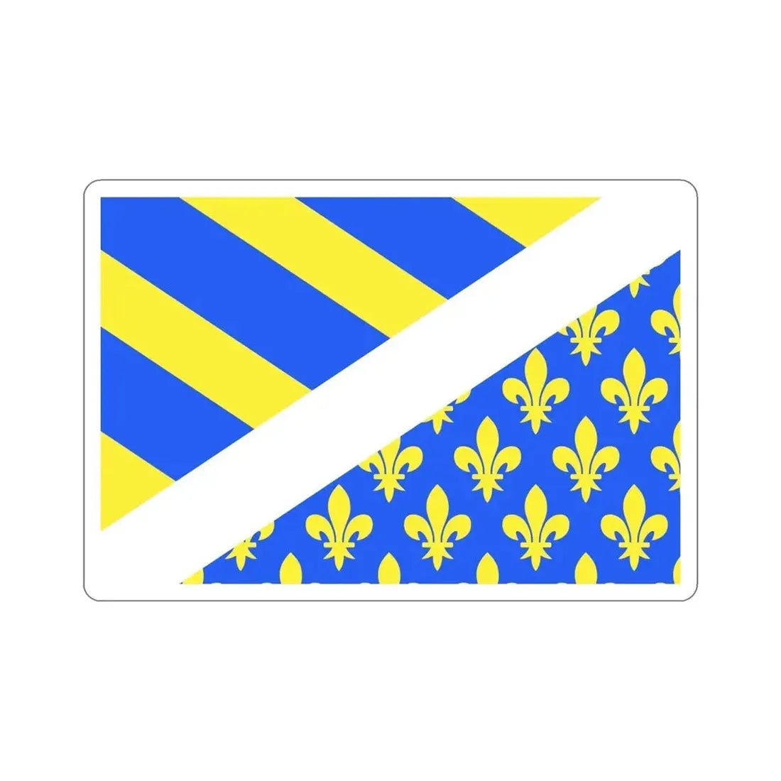 Flag of Oise France 2 STICKER Vinyl Die-Cut Decal - The Sticker Space