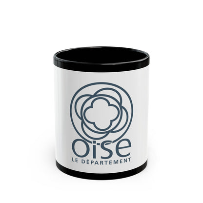 Flag of Oise France - Black Coffee Mug-11oz-The Sticker Space