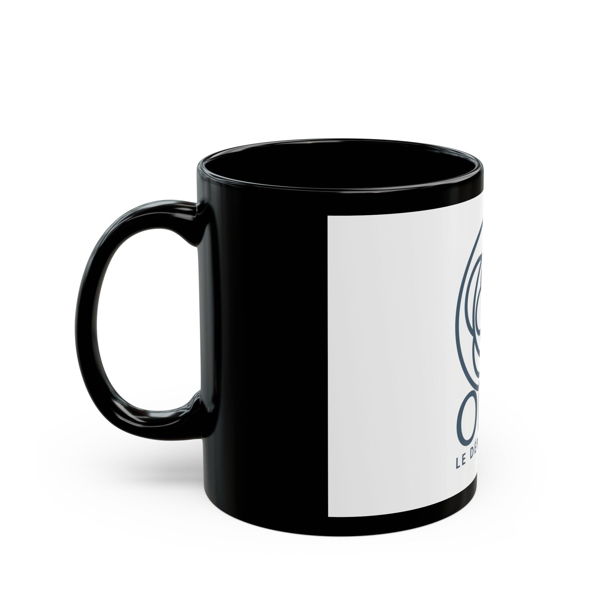 Flag of Oise France - Black Coffee Mug-The Sticker Space