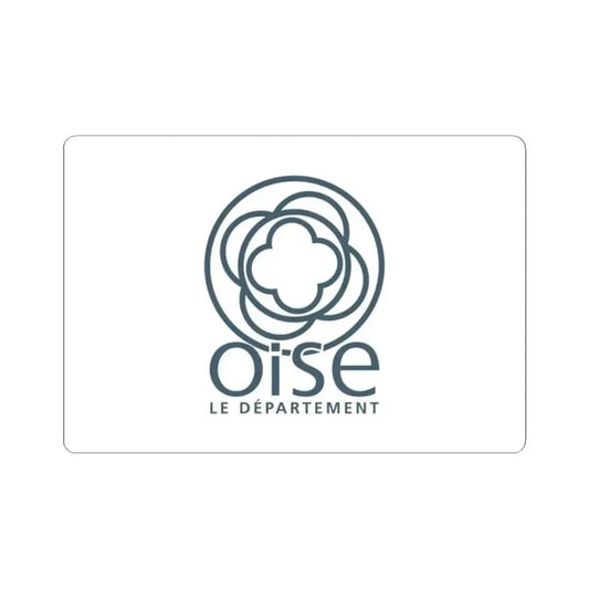 Flag of Oise France - STICKER Vinyl Kiss-Cut Decal 2 Inch White - The Sticker Space