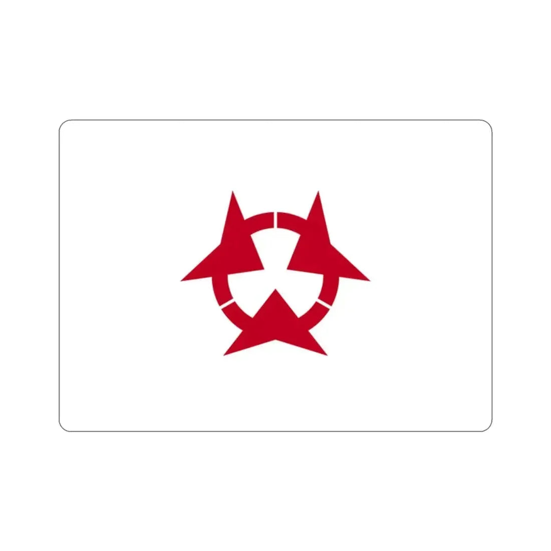 Flag of Oita Prefecture Japan STICKER Vinyl Die-Cut Decal 2 Inch - The Sticker Space