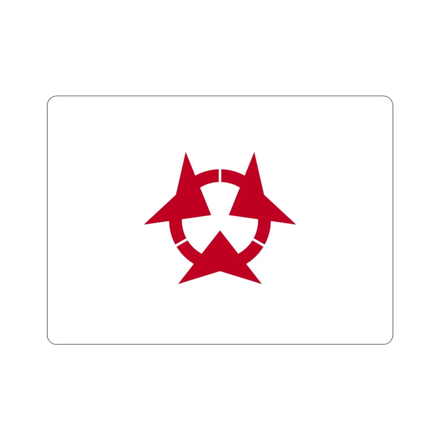 Flag of Oita Prefecture Japan STICKER Vinyl Die-Cut Decal-3 Inch-The Sticker Space