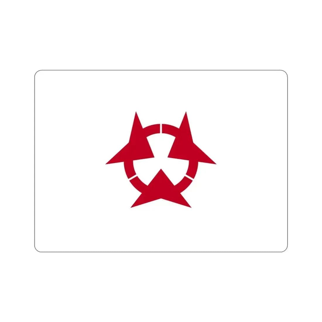 Flag of Oita Prefecture Japan STICKER Vinyl Die-Cut Decal 3 Inch - The Sticker Space