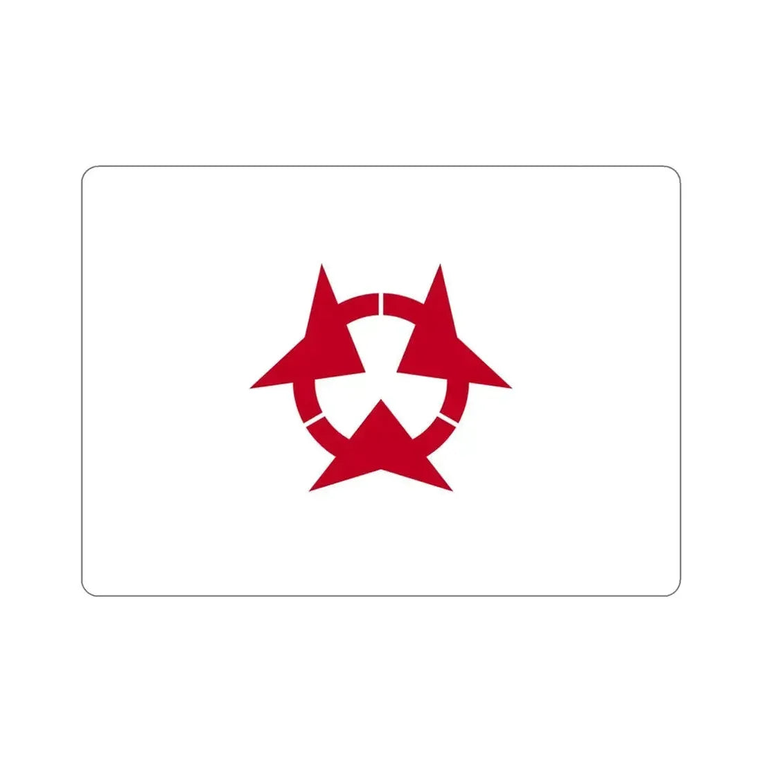 Flag of Oita Prefecture Japan STICKER Vinyl Die-Cut Decal 5 Inch - The Sticker Space