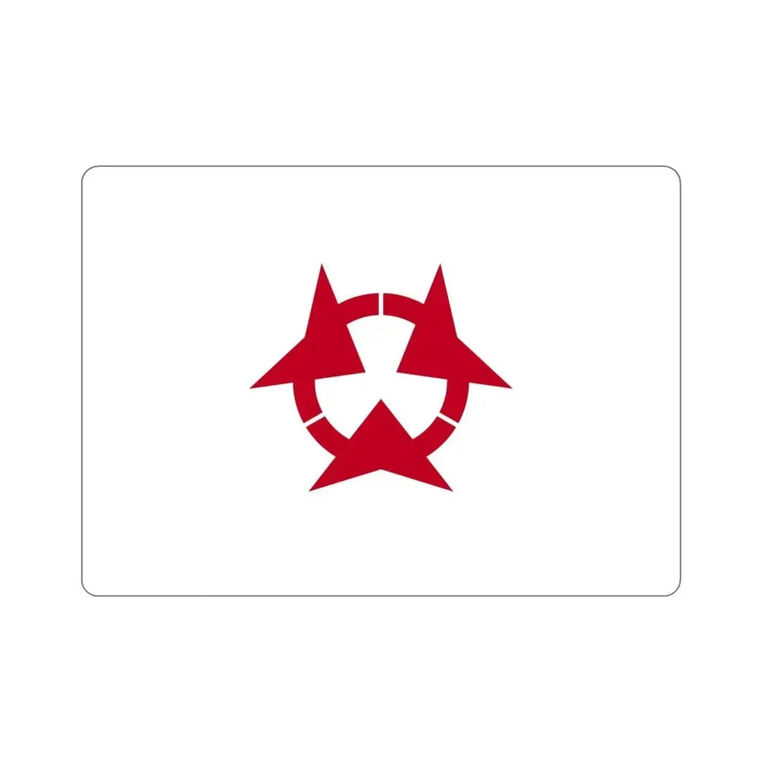 Flag of Oita Prefecture Japan STICKER Vinyl Die-Cut Decal 6 Inch - The Sticker Space