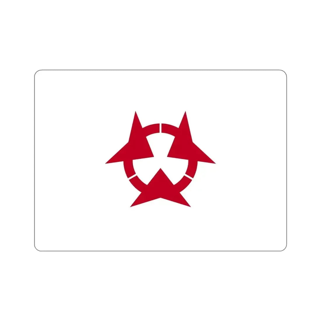 Flag of Oita Prefecture Japan STICKER Vinyl Die-Cut Decal - The Sticker Space